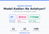 Samsung Model Kodları Ne Anlatıyor? 1.258 Üründen Çıkardığımız Sözlük