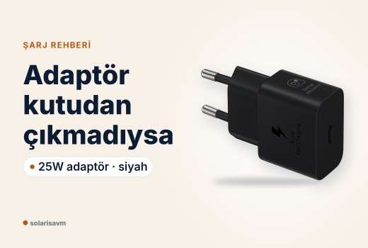 Samsung 25W Type-C adaptör (T2510N, siyah): kablo da önemli mi?