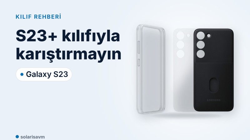 S23 kartlıklı çerçeve kılıf (siyah): S23+ ile karıştırmayın