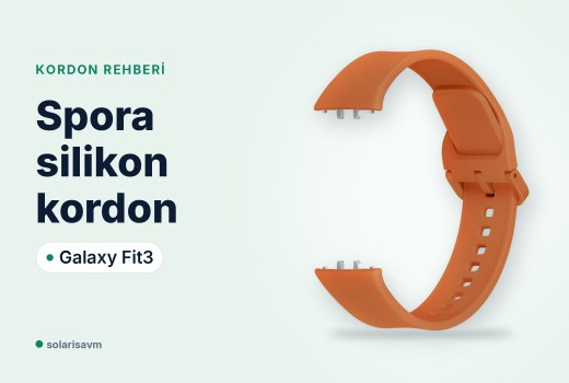 Galaxy Fit3 turuncu kordon: spor için neden silikon, nasıl temizlenir?