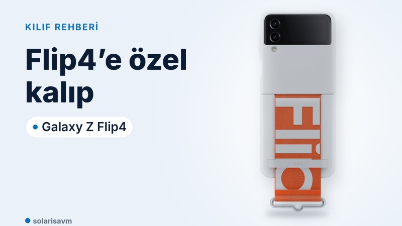 Z Flip4 kordonlu silikon kılıf (beyaz): Flip5’e de olur mu?