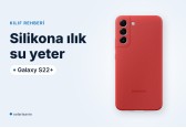 Galaxy S22+ silikon kılıf (mercan kırmızı): temizlik ve model uyumu