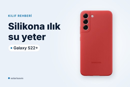 Galaxy S22+ silikon kılıf (mercan kırmızı): temizlik ve model uyumu