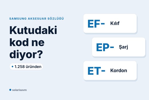 Samsung model kodları ne anlatıyor? 1.258 üründen çıkardığımız sözlük