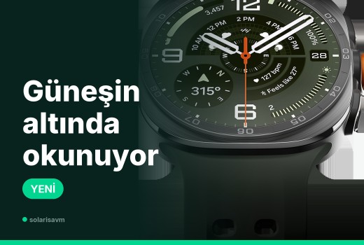 Galaxy Watch Ultra2: güneşin altında okunan ekran