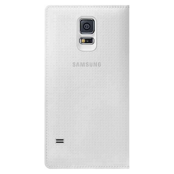 Samsung Galaxy S5 S-View Kapaklı Kılıf Beyaz EF-CG900BHEGWW