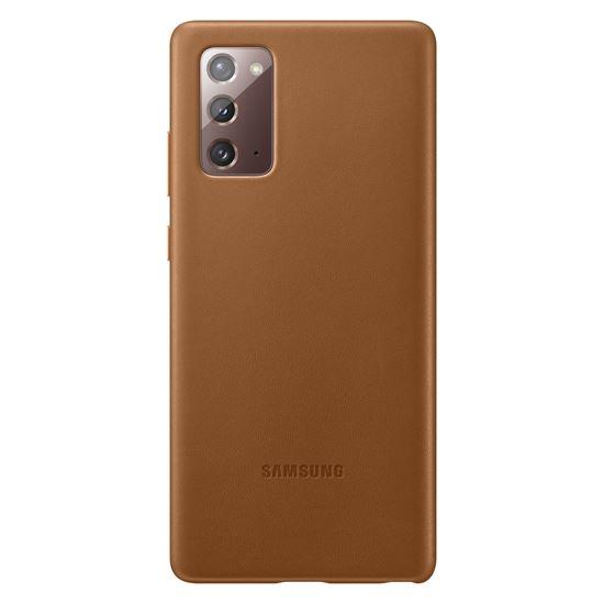 OUTLET Samsung Note20 Deri Kılıf - Kahverengi EF-VN980LAEGWW