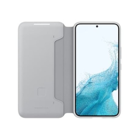 Samsung S22 Smart LED View Kılıf - Açık Gri EF-NS901PJEGWW