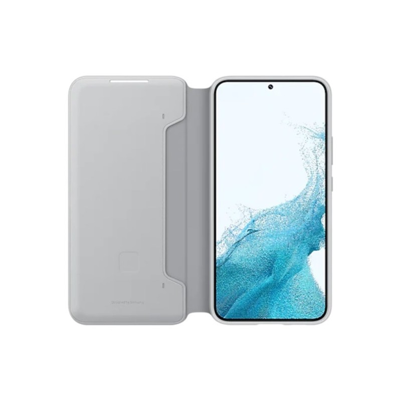 Samsung S22+ Plus Smart LED View Kılıf - Açık Gri EF-NS906PJEGWW
