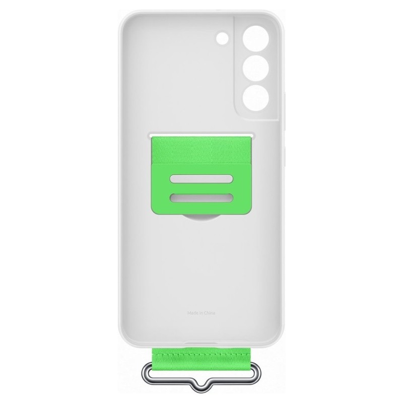 Samsung Galaxy S22+ Plus Kordonlu Silikon Kılıf - Beyaz EF-GS906TWEGWW