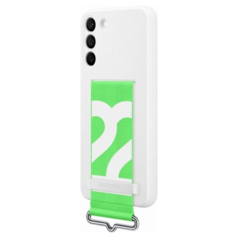 Samsung Galaxy S22+ Plus Kordonlu Silikon Kılıf - Beyaz EF-GS906TWEGWW