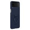 Samsung Z Flip 4 Yüzüklü Silikon Kılıf - Lacivert EF-PF721TNEGWW