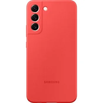 Samsung S22+ Plus Silikon Kılıf - Mercan Kırmızı EF-PS906TPEGWW