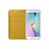 Samsung S6 Edge Kartlıklı Kılıf Deri Sarı EF-WG925PYEGWW Samsung S6 Edge Kartlıklı Kılıf Deri Sarı EF-WG925PYEGWW