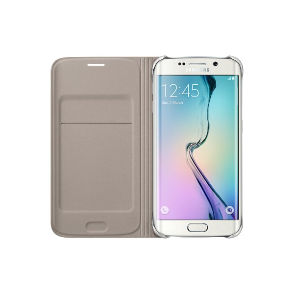 Samsung S6 Edge Kartlıklı Kılıf Tekstil Altın EF-WG925BFEGWW Samsung S6 Edge Kartlıklı Kılıf Tekstil Altın EF-WG925BFEGWW