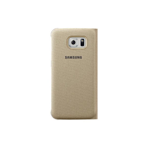 Samsung S6 Edge Kartlıklı Kılıf Tekstil Altın EF-WG925BFEGWW Samsung S6 Edge Kartlıklı Kılıf Tekstil Altın EF-WG925BFEGWW