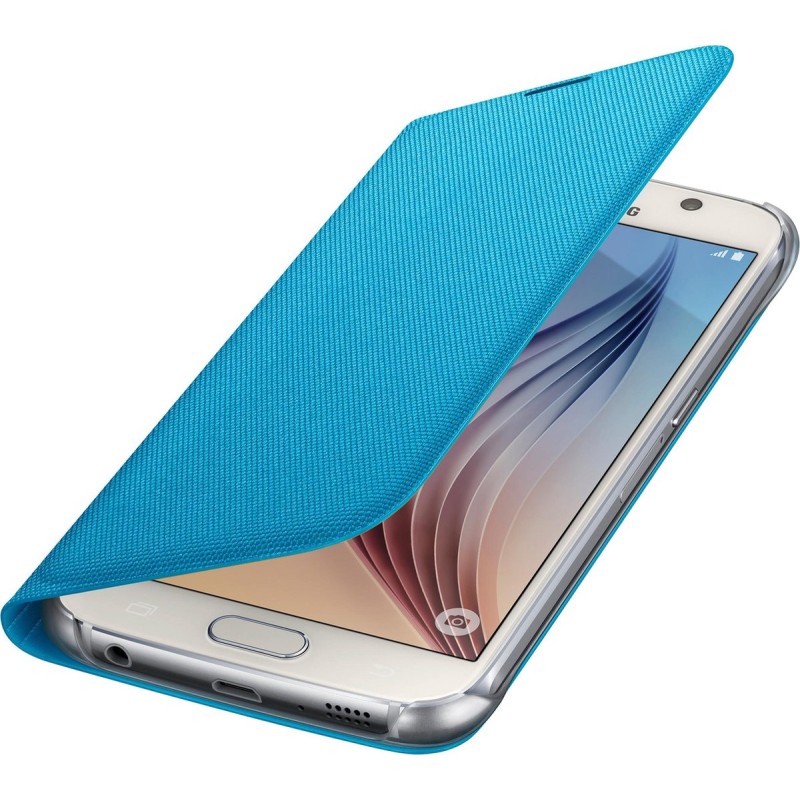 Samsung S6 Kartlıklı Kılıf Tekstil Mavi EF-WG920BLEGWW Samsung S6 Kartlıklı Kılıf Tekstil Mavi EF-WG920BLEGWW