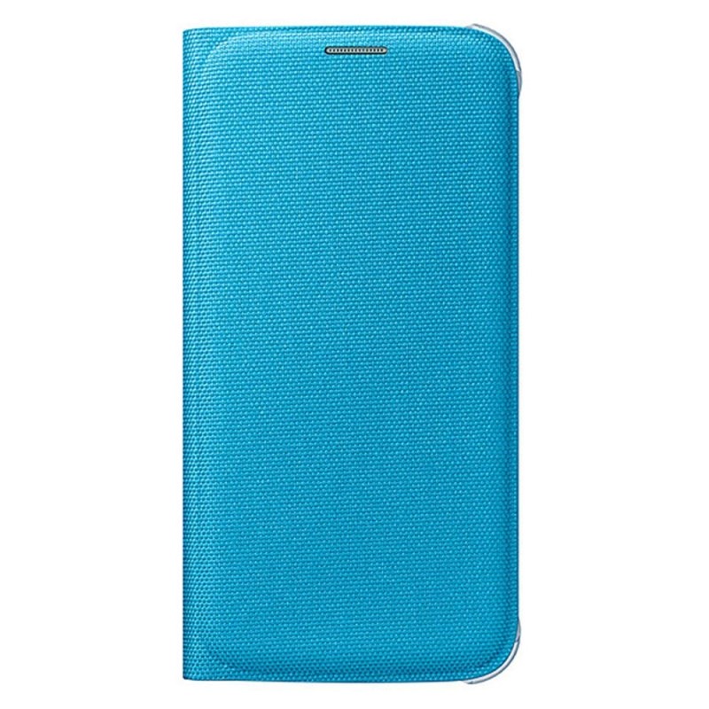 Samsung S6 Kartlıklı Kılıf Tekstil Mavi EF-WG920BLEGWW