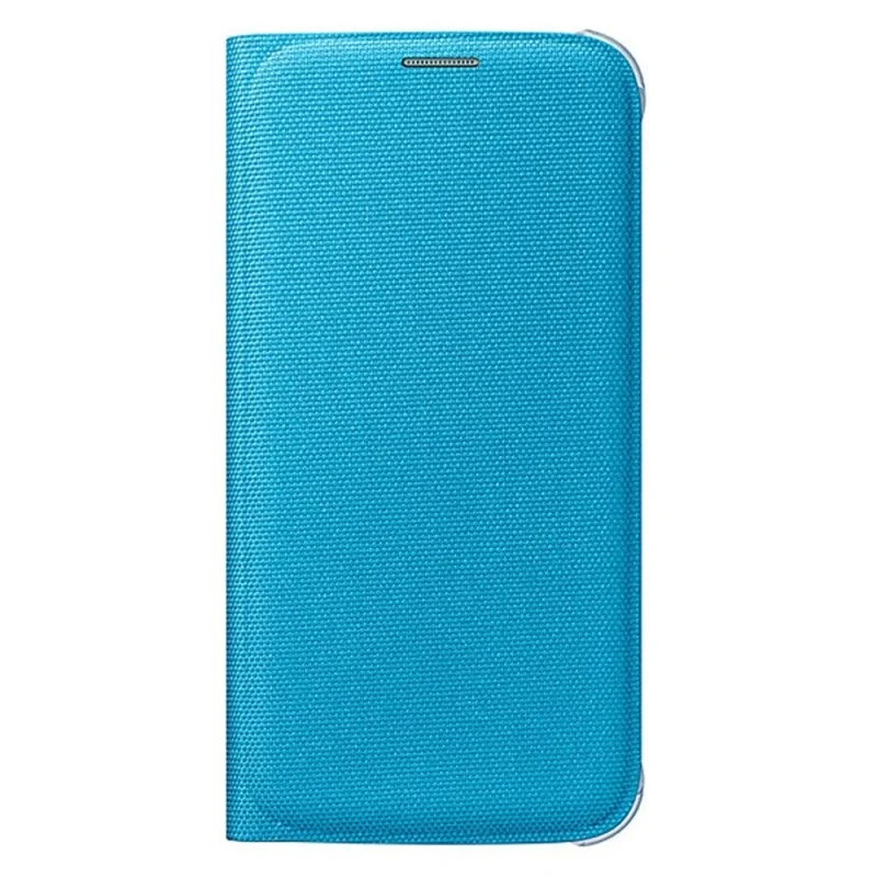 Samsung S6 Kartlıklı Kılıf Tekstil Mavi EF-WG920BLEGWW