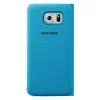 Samsung S6 Kartlıklı Kılıf Tekstil Mavi EF-WG920BLEGWW