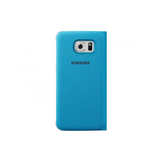 Samsung S6 Kartlıklı Kılıf Tekstil Mavi EF-WG920BLEGWW