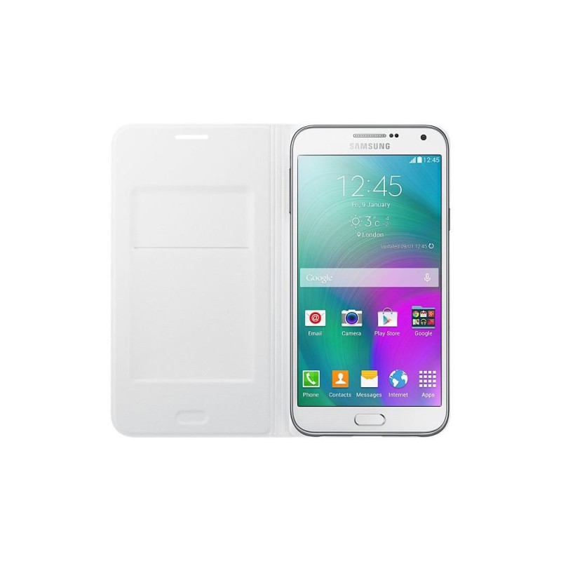 Samsung E7 E700 Kartlıklı Kılıf Beyaz EF-WE700BWEGWW