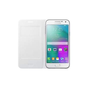 Samsung E5 E500 Kartlıklı Kılıf Beyaz EF-WE500BWEGWW