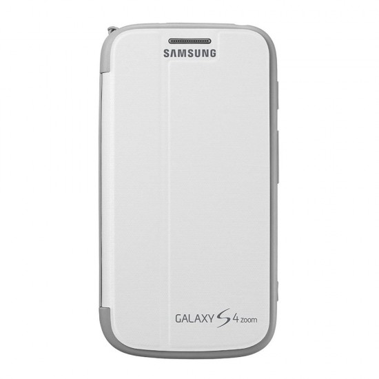 Samsung S4 Zoom Kapaklı Kılıf Beyaz EF-GGS10FWEGWW