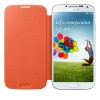 Samsung S4 i9500 Kapaklı Kılıf Turuncu EF-FI950BOEGWW