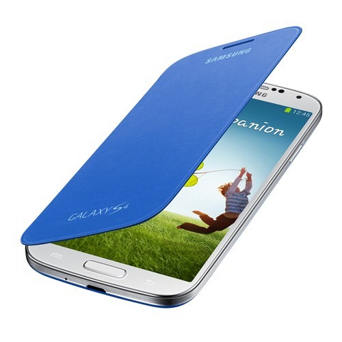 Samsung S4 i9500 Kapaklı Kılıf Mavi EF-FI950BCEGWW