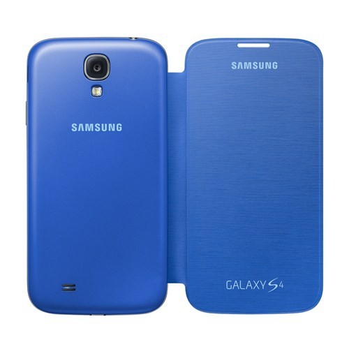 Samsung S4 i9500 Kapaklı Kılıf Mavi EF-FI950BCEGWW