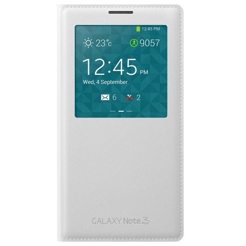 Samsung Note3 S-View Kılıf Beyaz EF-CN900BWEGWW