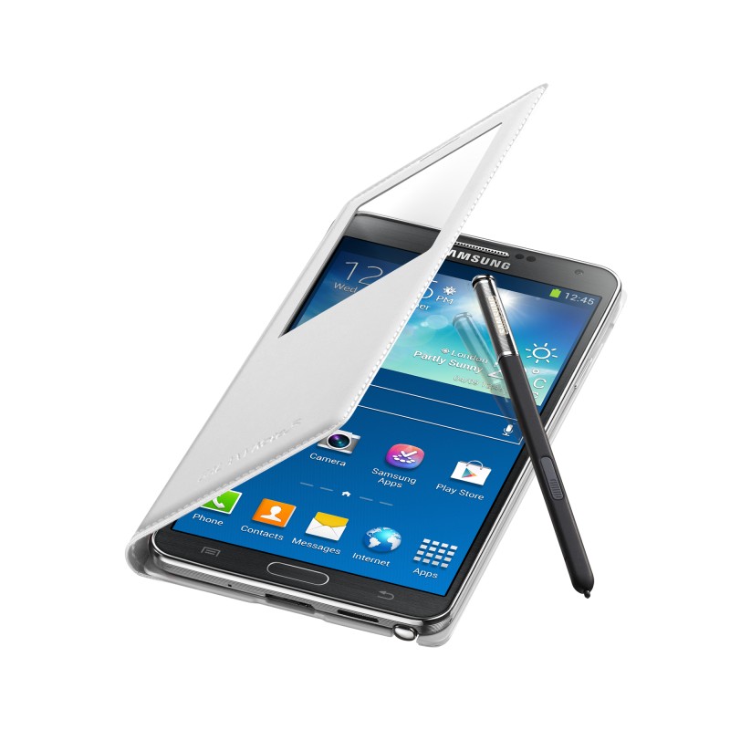 Samsung Note3 Neo S-View Kılıf Beyaz EF-CN750BWEGWW