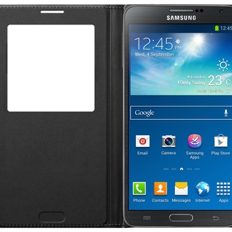 Samsung Note3 Neo S-View Kılıf Siyah EF-CN750BBEGWW