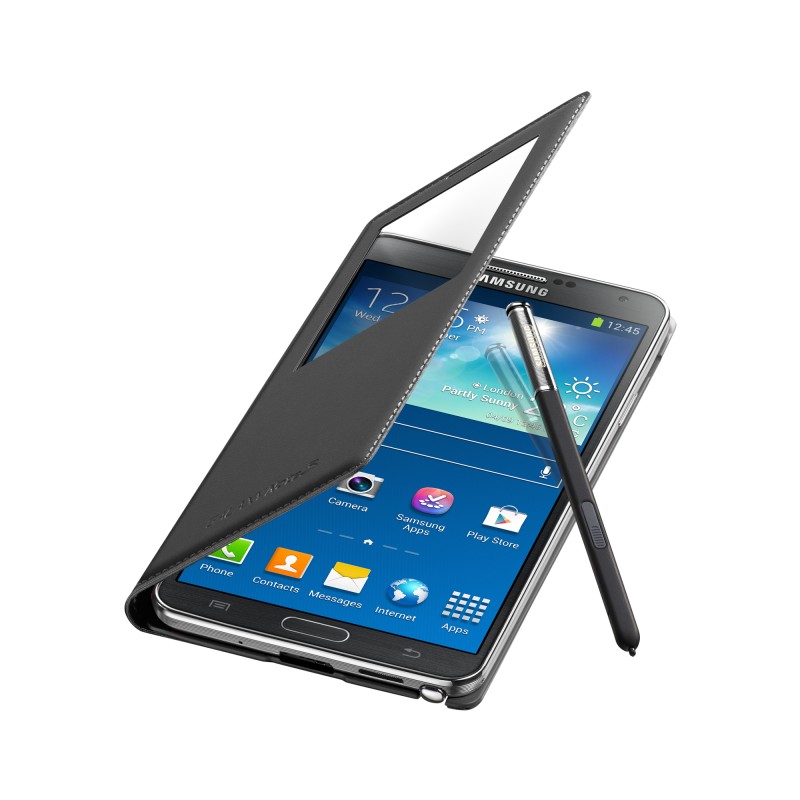Samsung Note3 Neo S-View Kılıf Siyah EF-CN750BBEGWW