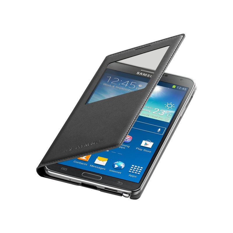 Samsung Note3 Neo S-View Kılıf Siyah EF-CN750BBEGWW