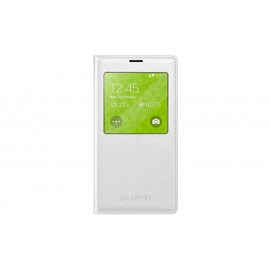 Samsung S5 S-View Kılıf Noktalı Beyaz EF-CG900BWEGWW