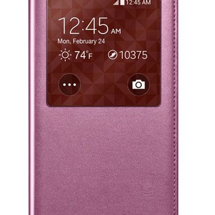 Samsung S5 S-View Kılıf Noktalı Pembe EF-CG900BPEGWW