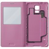 Samsung S5 S-View Kılıf Noktalı Pembe EF-CG900BPEGWW