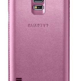 Samsung S5 S-View Kılıf Noktalı Pembe EF-CG900BPEGWW