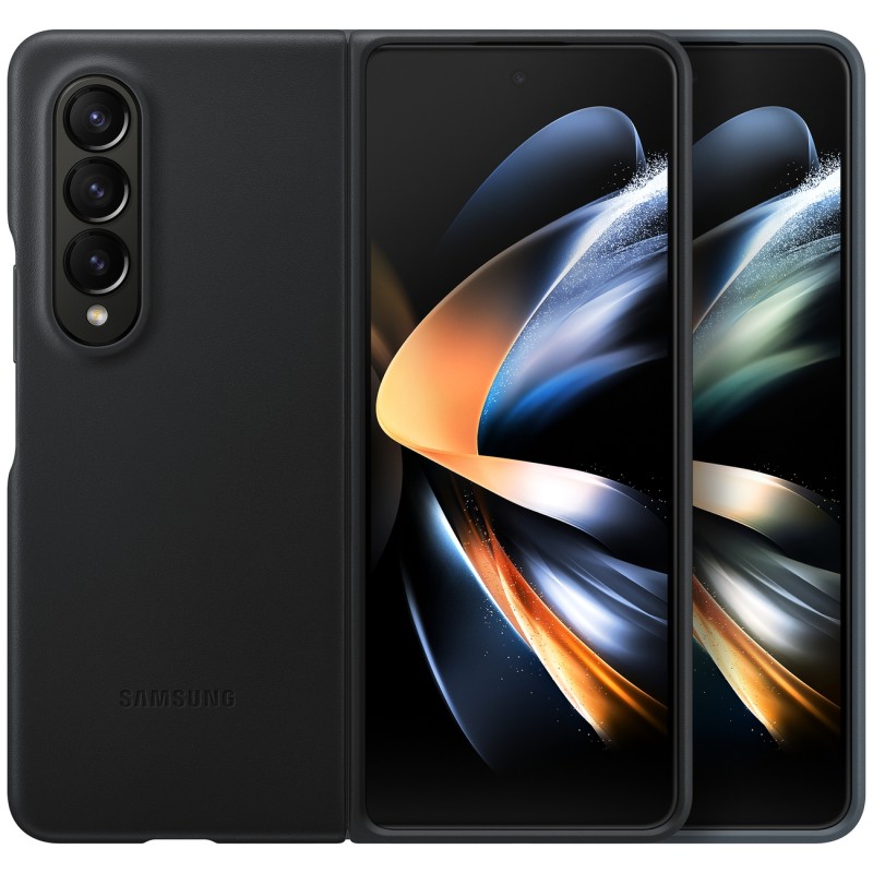 Samsung Z Fold 4 Deri Kılıf - Siyah EF-VF936LBEGWW