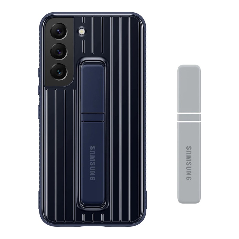Samsung S22 Standlı Koruyucu Kılıf - Lacivert EF-RS901CNEGWW