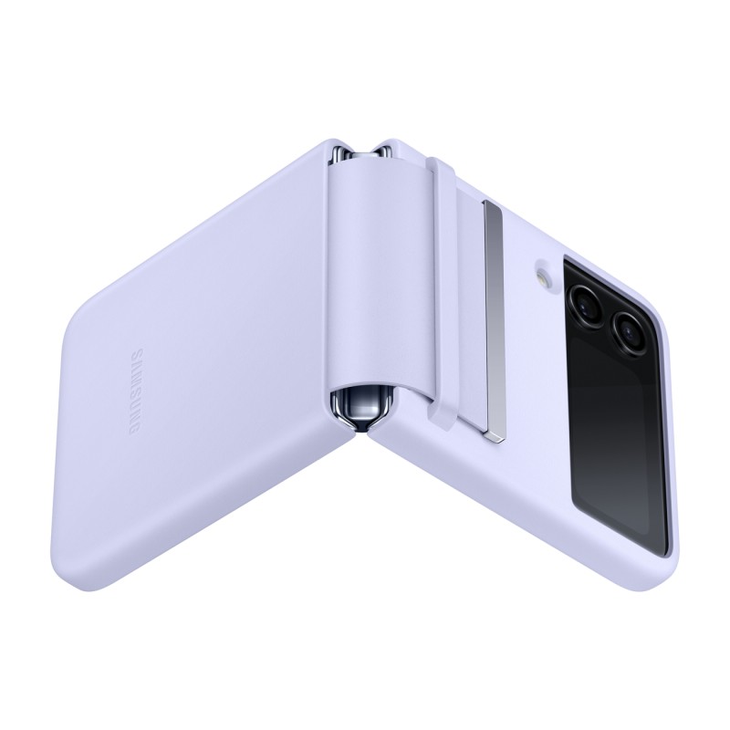 Samsung Z Flip 4 Deri Kılıf - Mor EF-VF721LLEGWW