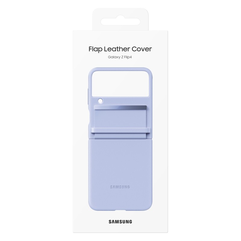 Samsung Z Flip 4 Deri Kılıf - Mor EF-VF721LLEGWW