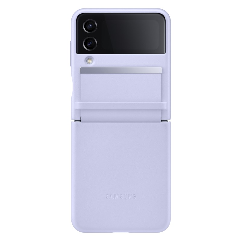 Samsung Z Flip 4 Deri Kılıf - Mor EF-VF721LLEGWW