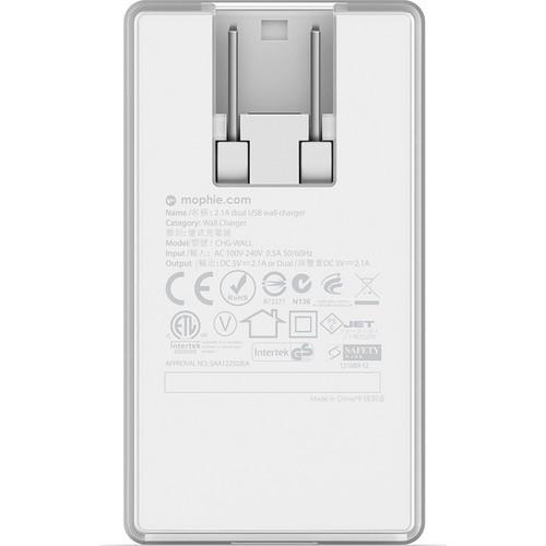 Mophie 4.2A Çift USB Duvar Hızlı Şarj GP-G920MPBPAFU Mophie 4.2A Çift USB Duvar Hızlı Şarj GP-G920MPBPAFU