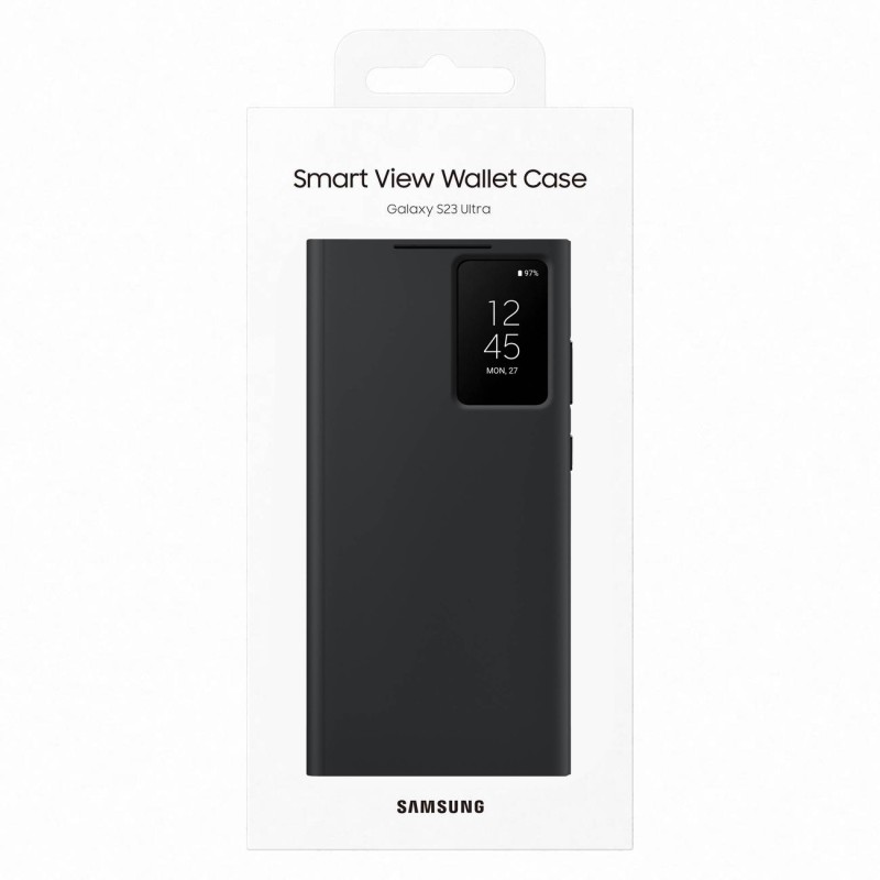 Samsung Galaxy S23 Ultra Akıllı Ekranlı Kılıf Siyah - EF-ZS918CBEGWW