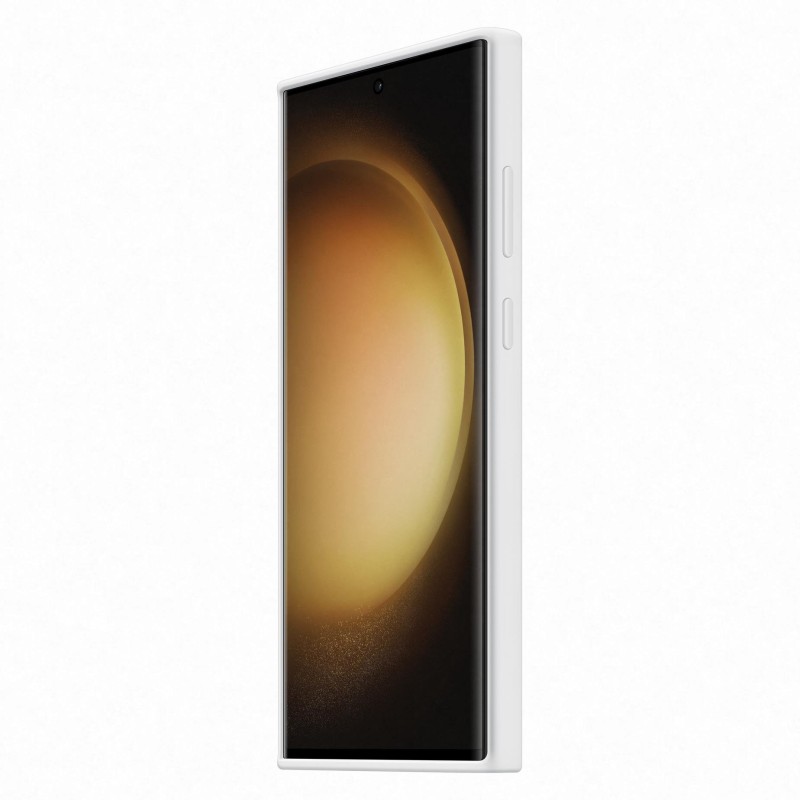 Samsung Galaxy S23 Ultra Kayışlı Silikon Kılıf Beyaz - EF-GS918TWEGWW