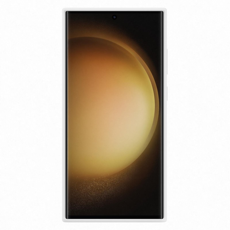 Samsung Galaxy S23 Ultra Kayışlı Silikon Kılıf Beyaz - EF-GS918TWEGWW