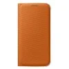Samsung S6 Flip Wallet Cüzdan Kılıf Tekstil TURUNCU - EF-WG920BOEGWW